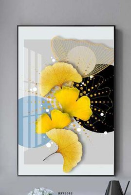 File gốc File tranh hiện đại pha lê gương KF75082 (in mica) làm quà tặng