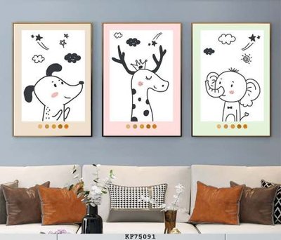 File in mica File tranh hiện đại pha lê gương KF75091 (bản gốc) siêu trong