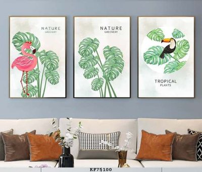 File ảnh File tranh hiện đại pha lê gương KF75100 (gốc) cho trang trí nhà hàng