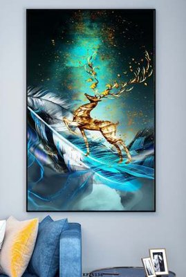 File tranh trang trí File tranh hiện đại pha lê gương KF75136 (file gốc)