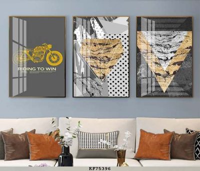 File tranh File tranh hiện đại pha lê gương KF75396 (bản gốc) in canvas