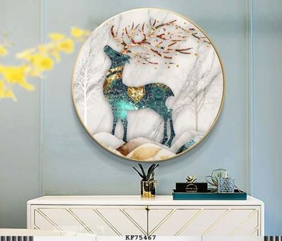 File in ấn cao cấp File tranh hiện đại pha lê gương KF75467 (file gốc)