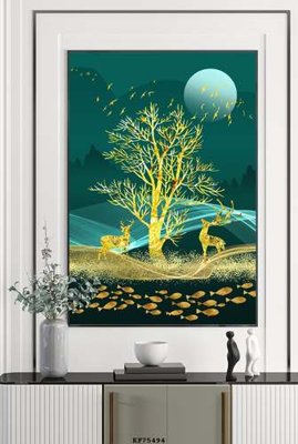 Tải file gốc File tranh hiện đại pha lê gương KF75494 (in khổ lớn) không mờ