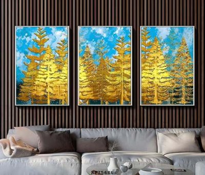 File in lụa File tranh hiện đại pha lê gương KF75686 (phong cảnh) File tranh hiện đại pha lê gương KF75686