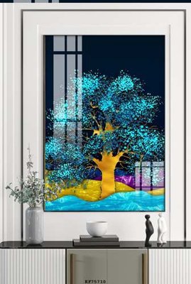 File gốc File tranh hiện đại pha lê gương KF75710 (PNG) trong suốt (transparent)