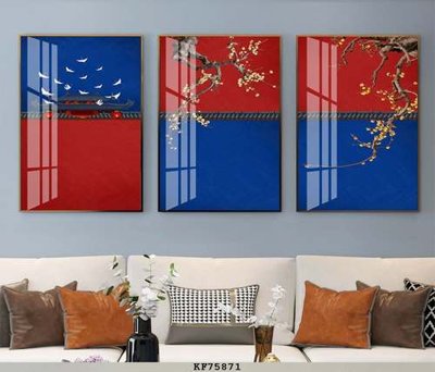 Ảnh gốc File tranh hiện đại pha lê gương KF75871 (nét căng) in mica