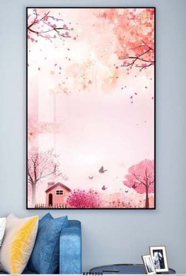 File in trần File tranh hiện đại pha lê gương KF75906 (bản gốc 3D) sống động