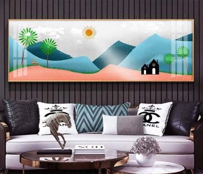 File gốc File tranh hiện đại pha lê gương KF75932 (ảnh chi tiết) để in ấn