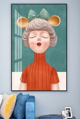 File ảnh File tranh hiện đại pha lê gương KF75955 (gốc) in decal dán tường