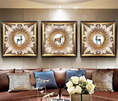 File in trần File tranh hiện đại pha lê gương KF75961 (file gốc) phong thủy