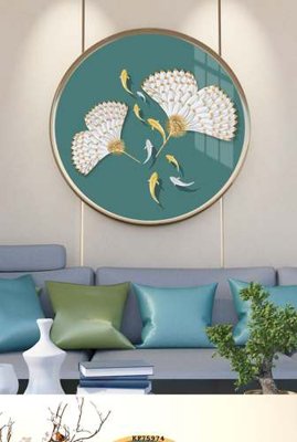 File in trần File tranh hiện đại pha lê gương KF75974 (bản gốc) 5D