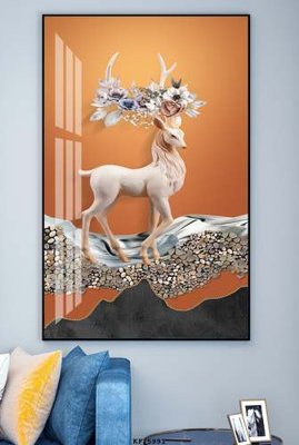 Download file gốc File tranh hiện đại pha lê gương KF75991 (in mica) trong suốt