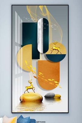 File gốc File tranh hiện đại pha lê gương KF75998 (PNG) không nền chất lượng