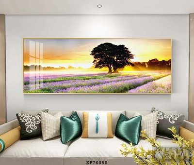 File in trần File tranh hiện đại pha lê gương KF76050 (bản gốc) mây trời