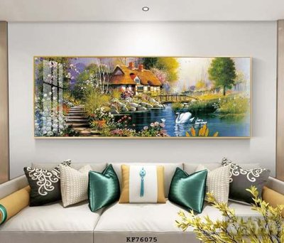 File gốc File tranh hiện đại pha lê gương KF76075 (trang trí) cho phòng khách