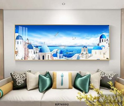 File gốc File tranh hiện đại pha lê gương KF76092 (in lụa) trang trí tường