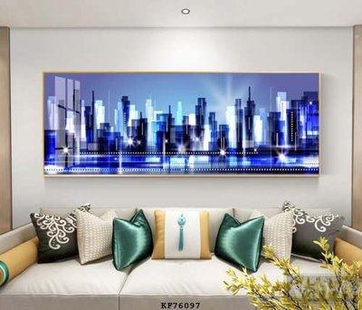 Chi tiết file ảnh File tranh hiện đại pha lê gương KF76097 sắc nét