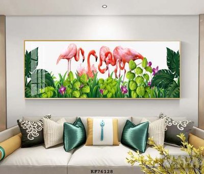 File gốc File tranh hiện đại pha lê gương KF76128 (chuẩn màu) cho in offset