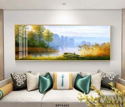 File in trần File tranh hiện đại pha lê gương KF76266 (bản gốc) mây trời