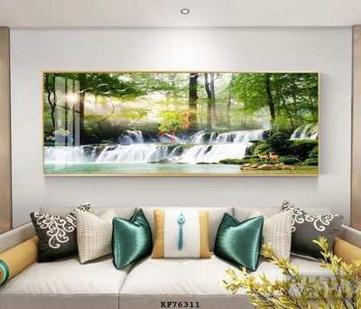 File in trần File tranh hiện đại pha lê gương KF76311 (bản gốc) 5D