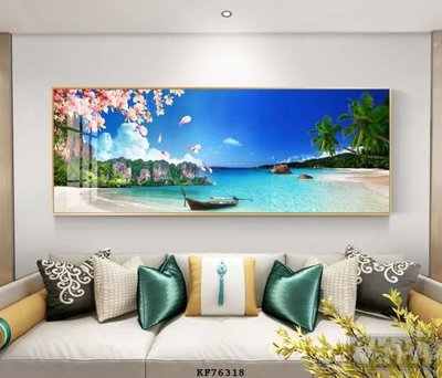 File ảnh File tranh hiện đại pha lê gương KF76318 (gốc) cho trang trí nội thất