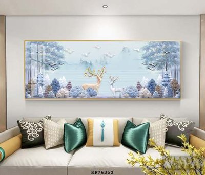 Download file gốc File tranh hiện đại pha lê gương KF76352 (in mica) trang trí