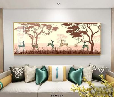 Tải file File tranh hiện đại pha lê gương KF76369 (gốc) chủ đề hoa sen