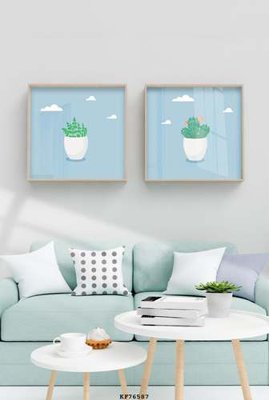 File gốc File tranh hiện đại pha lê gương KF76587 (in tráng gương) ốp tường