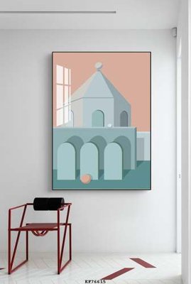 File gốc in ấn File tranh hiện đại pha lê gương KF76615 chuẩn màu CMYK