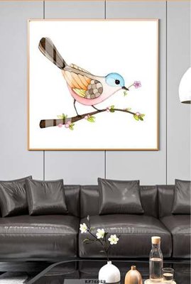 File gốc File tranh hiện đại pha lê gương KF76679 (in lụa) hoa văn cổ điển