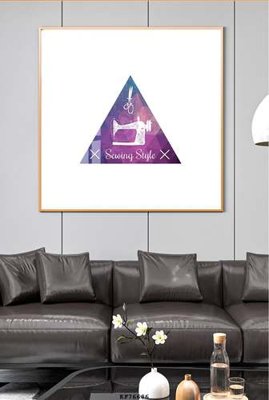 File gốc File tranh hiện đại pha lê gương KF76686 (in lụa) tranh thuận buồm