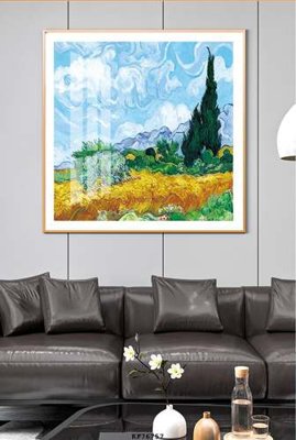 Download file gốc File tranh hiện đại pha lê gương KF76757 (in mica) trang trí