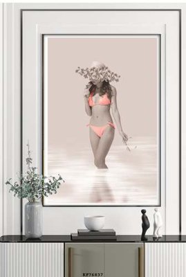 File in trần File tranh hiện đại pha lê gương KF76837 (bản gốc) hoa văn