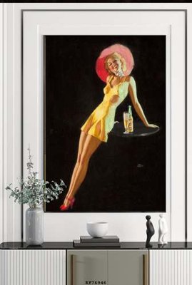 File gốc File tranh hiện đại pha lê gương KF76946 (in lụa) tranh mã đáo