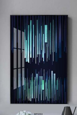 File gốc File tranh hiện đại pha lê gương KF76982 (in lụa) hoa văn cổ điển