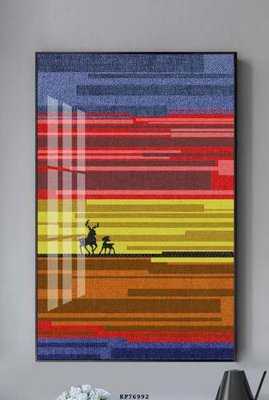 File in mica File tranh hiện đại pha lê gương KF76992 (bản gốc) siêu trong