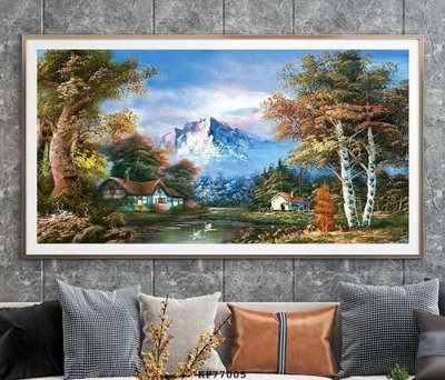File ảnh File tranh hiện đại pha lê gương KF77005 (gốc) in poster
