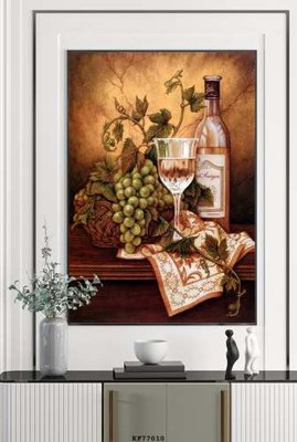 File gốc File tranh hiện đại pha lê gương KF77010 (in lụa) cao cấp