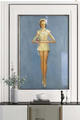 File tranh File tranh hiện đại pha lê gương KF77112 (bản gốc) treo quán cafe