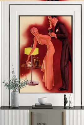 File gốc File tranh hiện đại pha lê gương KF77126 (PNG) nền trong suốt