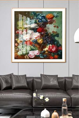 File gốc File tranh hiện đại pha lê gương KF77334 (in lụa) tranh thuận buồm