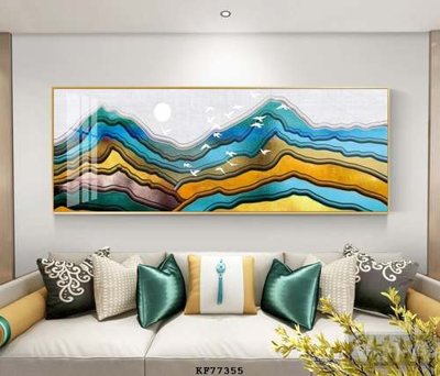 Tải file File tranh hiện đại pha lê gương KF77355 (gốc) làm file in ấn