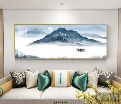 File in lụa File tranh hiện đại pha lê gương KF77372 (phong cảnh) File tranh hiện đại pha lê gương KF77372