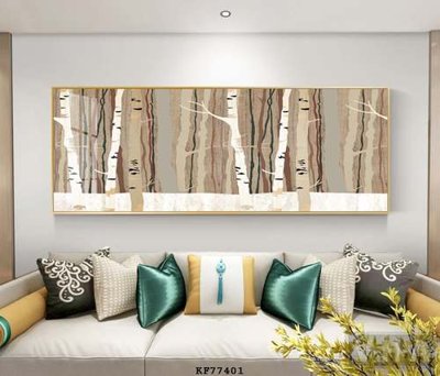 File tranh File tranh hiện đại pha lê gương KF77401 (gốc) in vải canvas