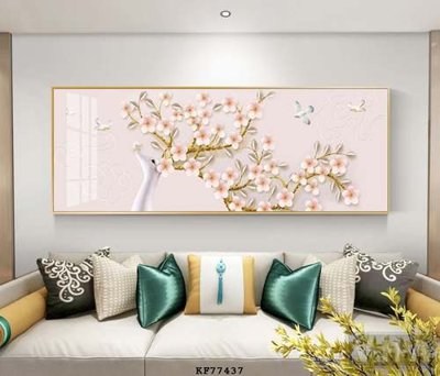 Cung cấp file tranh gốc File tranh hiện đại pha lê gương KF77437 độc quyền