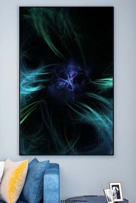 Ảnh gốc File tranh hiện đại pha lê gương KF77509 (độ nét cao) in mica