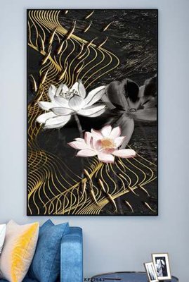 File ảnh File tranh hiện đại pha lê gương KF77541 (gốc) trang trí khách sạn