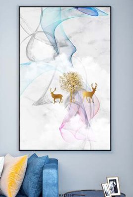 File tranh File tranh hiện đại pha lê gương KF77558 (gốc) chủ đề con người