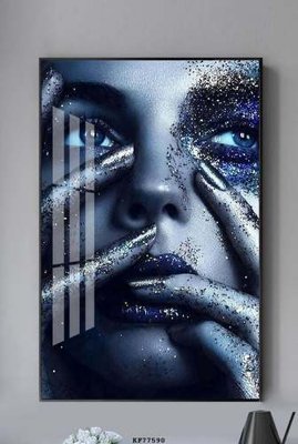 File in trần File tranh hiện đại pha lê gương KF77590 (bản gốc) 5D