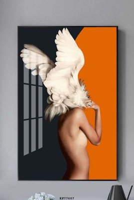 File ảnh File tranh hiện đại pha lê gương KF77607 (gốc) trang trí khách sạn